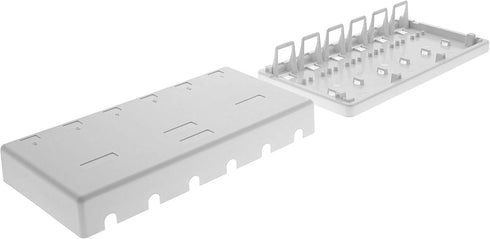 Networx Keystone Jack Surface Mount Boxes (6 Port, White)...