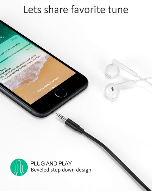 3.5mm Headphone Splitter Cable,ONXE 1/8 Inch AUX Stereo Jack Audio Splitter 1 Male to 2 3 4 Female Adapter Cable for Mp3 Player Mobile Phone Lapto...