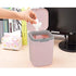 1/2 Gallon Tiny Countertop Trash Can, Push-Button (Pink)...