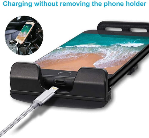 Universal 2 in 1 Car Cup Holder Tablet Mount, Upgraded 9" Long Neck Cup Holder iPad Holder for All Cellphones/Z Fold 3/2/Rugged Phones/Tablets up ...