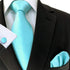 S&W SHLAX&WING Ties for Men Necktie Set with Pocket Square Cufflinks Hanky XL 05...