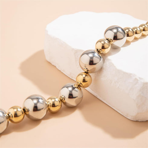YBMYCM Chunky Big Gold Bead Choker Necklaces for Women Gifts Jewelry...