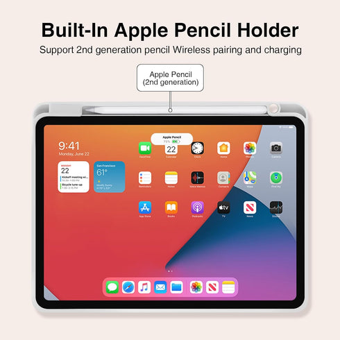 LovRug for iPad Air 11 Inch Case (M2) 2024, iPad Air 5th Generation Cases 2022/iPad Air Case 4th Generation 2020 10.9 Inch with Pencil Holder, Sof...