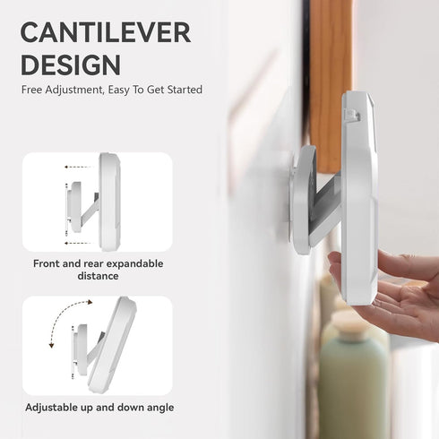 Shower Phone Holder Waterproof, 480° Rotating Adjustable Shower Phone Holder, Fog-Proof Wall Phone Holder Mount, Phone Holder for Shower with HD T...