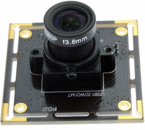 ELP 1.3Megapixel Low Illumination USB Camera Module with 3.6mm Lens Mini 960p UVC USB2.0 Lightburn Camera Embedded Video Industrial Webcam Board f...