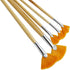 5Pcs/Set,Fan-Shaped Nylon Hair Short Wood Rod Brush Painting Drawing Supplies...