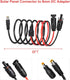 Solar Panel to DC 8MM Adapter,14AWG 6FT Solar Connector to DC 8MM Male Converter Cable with DC 5.5×2.5mm Converter for Portable Power Station Sola...