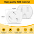 Outlet Covers (45 Pack) Self-Closing Outlet Plug Covers 3-Prong Swivel Electrical Outlet Protectors for Baby Upgraded Adhesive Installation Socket...
