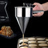 MyLifeUNIT Stainless Steel Pancake Batter Dispenser, Funnel Dispenser with Stand for Takoyaki and Baking...