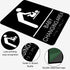 Baby Changing Area Sign for Business, ADA Compliant Braille Restroom Sign, 8.27 x 5.9 inch Diaper Changing Station Sign with Adhesive Back, Black ...