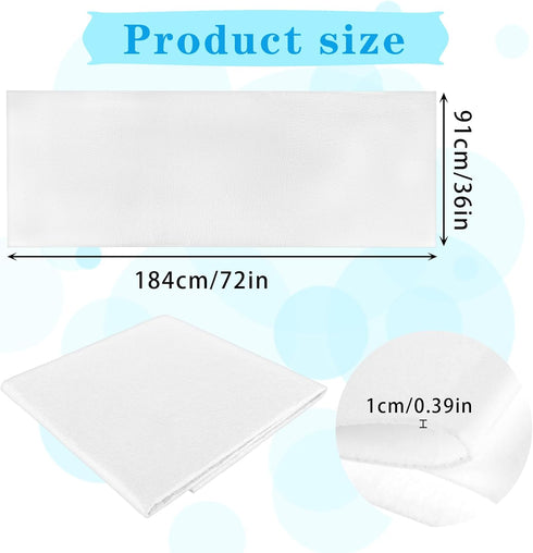 White Felt Fabric 72x36 Inch Felt Sheets for Crafts 1mm Thick Felt Fabric Roll Soft Felt Fabric by The Yard Craft Fabric Cloth Craft Felt Material...