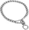 Metal Chain Dog Collar, Chew Proof Dog Necklace Leash Adjustable Slip Chain Necklace Stainless Steel Dog Leash Extension Chain Collars for Large S...