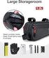 Bike Frame Bag, Water-resistant Bicycle Triangle Bag with Two Side Pockets, Top Tube Storage Pouch for Mountain Road Bike Trip, 1.2L Capacity...