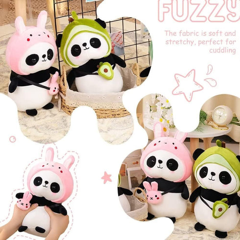 Cute Panda Plush Stuffed Animal Panda with Rabbit Outfit?Gifts for Kids?15.7 inches?...