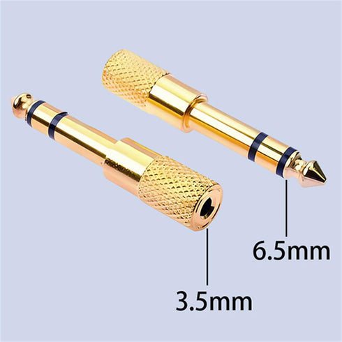 Headphone Adapter 6.35mm Male to 3.5mm Female Stereo Audio Aux Adapter 1/8 Inch to 1/4 Inch Headphone Jack Adapter for Guitar Amplifier, Headphone...