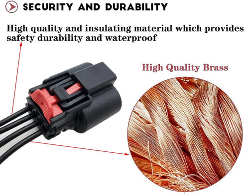 4 Way MX 150 Connector Pigtail Compatible with Chevrolet Cadillac GM Ignition Coils, Index Keyway CONN-86280 19301722...