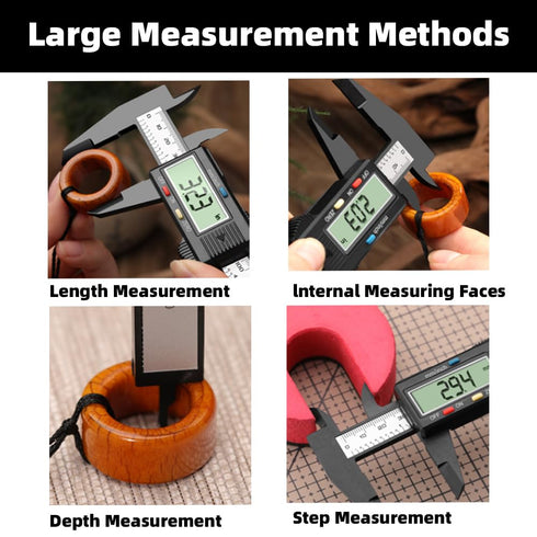 NORTOOLS Digital Calipers-150mm/ 6” Electronic Micrometer Caliper Measuring Tool with Large LCD Screen, Auto-off Feature,Inch and Millimeter Conve...
