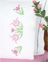 Jack Dempsey JDN1600.296 Pillowcase Perle XX Tulips , White...