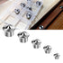 Stainless Steel Dowel Pin Centers Set, 5pcs Dowel Pins of 1/4" 3/8" 5/16" 7/16" 1/2",Sharp Point Dowel and Tenon Center Transfer Plugs for Joinery...