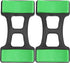 Dumbbell Holder Dumbbell Rack Abs Engineering Plastics 1Pair Dumbbell Bracket Mat Storage Frame Stand Floor Protection Holder Fitness Equipment S...
