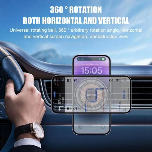 Magnetic Wireless Car Charger Compatible with Magsafe case and iPhone 15/14/13/12 Pro Max Mini,15W Fast Charging Phone Holder Car Air Vent Mount.....