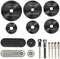 Cutting Wheels for Rotary Tool, Diamond Metal Wood Cutting Wheels and Drill Cutting Disc with 1/8" Shank and Resin Cutting Off Wheels with Mandrel...