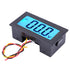 LCD DC Voltmeter,YB5135D Digital Three Wire Voltage Meter Monitor Voltmeter,LCD Display with Blue Backlight,ABS Waterproof Shell,High Measurement ...