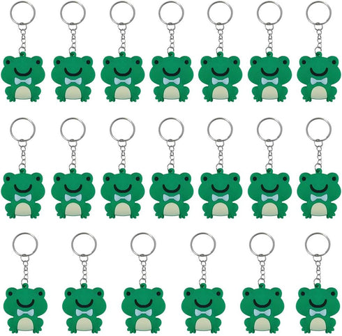 20 Pack Frog Keychains Decorations for Back to the 80s Party, Frog Themed Party Favors, Birthday Party Bag Fillers, Birthday Gifts...
