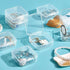 36PCS Clear Plastic Beads Transparent Storage Containers Box Jewelry Hardware Storage Organizer with Lids Square Art Supply Storage Organizer for ...