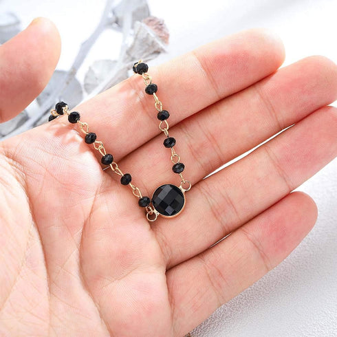 Olbye Rainbow Moonstone Necklace Choker Simple Necklace Personalize Everyday Necklace Jewelry for Women and Girls...