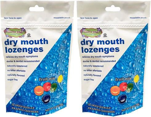 Dry Mouth Relief Fruit Mix 3.3oz Bag (2 Bags) | Relieves Dry Mouth & Increases Saliva Production, Sugar Free, Gluten Free, Delicious Fruit Flavor,...