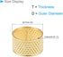 CoCud Hand Sewing Thimble Finger Protector, 17mm Dia, Metal Copper Ring Style Sewing Thimble Ring - (Applications: for Household Hand Sewing, Stit...