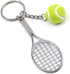 Tennis Keychain Mini Metal Tennis keychains Cute Tennis Racket Ball Keychain Perfect Gifts...