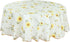 uxcell Seamless Waterproof Vinyl Round Tablecloth 60" Dia for Wedding/Restaurant/Parties Tablecloth Decoration Yellow Flower Pattern Floral Printe...