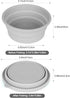 Collapsible Food Storage Containers BPA Free Collapsible Bowls for Camping Hiking Backpacking Travel Microwave, Dishwasher and Freezer Safe Foldab...