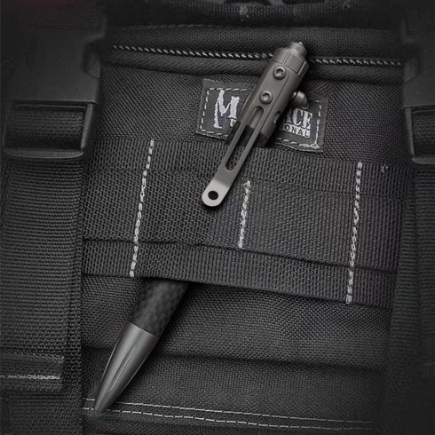 Cool Hand 4.9'' Carbon Fiber Bolt Action Pen, Ballpoint Ink Refillable, Office Business Writing Pens, Compact Size, Deep Pocket Clip, with a Refil...