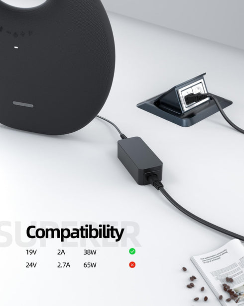 19V Charger Fit for Harman Kardon Onyx Studio 1 2 3 4 5 6 7 Wireless Portable Bluetooth Speaker Power Adapter Supply Cord...