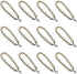 Sovenny 12 Pieces Pearl Beaded Lobster Clasp Key Chain Keyring Purse Bag Charm Decoration Accessory (Silver Clasp)...
