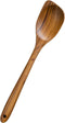 FAAY 13.5" Corner Spoon, LEFT Hand Scraper, Wooden Spoons for Cooking Handcraft from High Moist Resistance Golden Teak Wood | Durable, Healthy, Er...