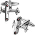Silver Tone Airplane Cufflinks For Men With Gift Box....