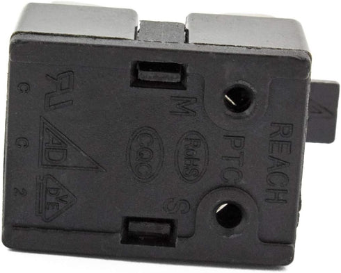 iRomehony 1 PCS QP2-4.7 Start Relay 3 Pin with Refrigerator Overload Protector Fit For LG Kenmore Vissani Danby Compressor Replaces QP2-4.7 4.7 Oh...