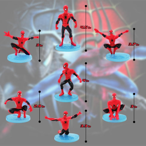 7 PCS Superhero Action Figure Toy Sets 3.8 Inch Super Hero Figures Superhero Decor Birthday Party Supplies Action Figures Cake Top Decoration...