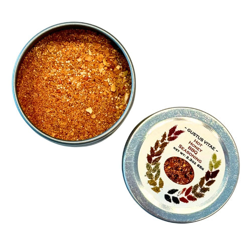Hot Honey BBQ Seasoning | All Natural | Non GMO | Hand Crafted | 2.3 oz (65 g) | Gourmet Spice Mix | Small Batch | Artisanal Rub | Seasoning Pack ...