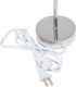 Simple Designs LT2007-GRN Chrome Mini Basic Table Lamp with Fabric Shade, Green...