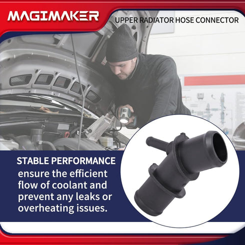 Radiator Upper Hose Connector Coolant Pipe Adapter Compatible with Toyota RAV4 2009 2010 2011 2012 Replace 16571-0V020 16057-36011 165710V020 1605...