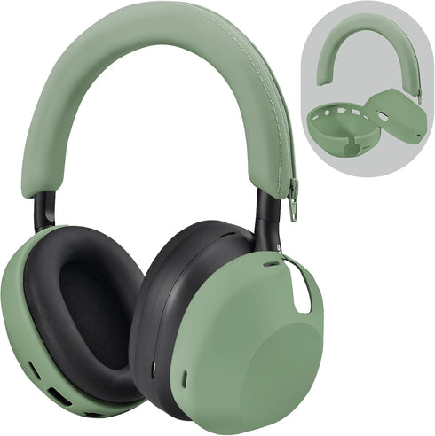 Silicone Case for Sony WH-1000XM5, Sony xm5 Wireless Headphones Protective case Cover,Cactus Green...