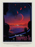 Wee Blue Coo Nasa Space Travel Advert Trappist 1E Planet Hop Unframed Wall Art Print Poster Home Decor Premium...