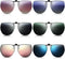 Weewooday 6 Pairs Polarized Polygon Style Clip On Sunglasses Flip Up Driving Clip on Glasses for Outdoors Indoors Men Women, 6 Colors...
