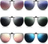 Weewooday 6 Pairs Polarized Polygon Style Clip On Sunglasses Flip Up Driving Clip on Glasses for Outdoors Indoors Men Women, 6 Colors...