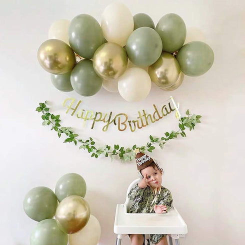12 Inch Sage Green Balloons Eucalyptus Bridal Shower Balloons Greenery Gender Neutral Baby Shower Decorations Olive Green Party Balloons 40 Count...
